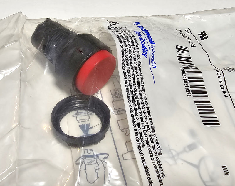 Allen Bradley 800EP-E4 Red Extended Push Button - New / Sealed
