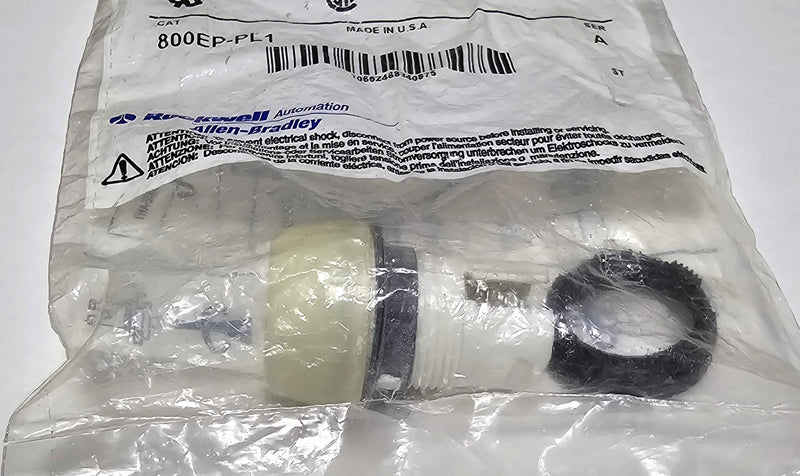 Allen Bradley 800EP-PL1 White Optic Pilot Light - New / Sealed