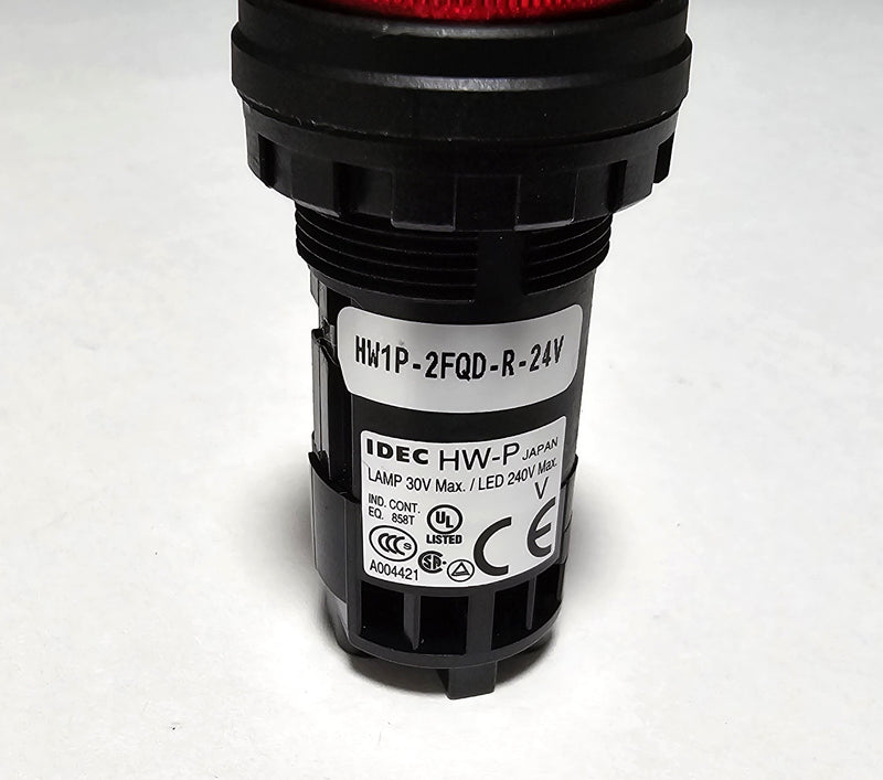 IDEC HW1P-2FQD-R-24V Red LED Panel Indicator Pilot Light - New