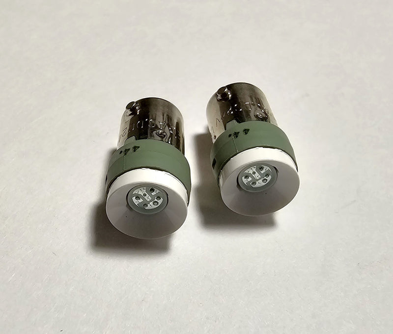 IDEC LSTD-2G ( Lot of 2 ) Green LED Push Button Lamp 24VDC - New