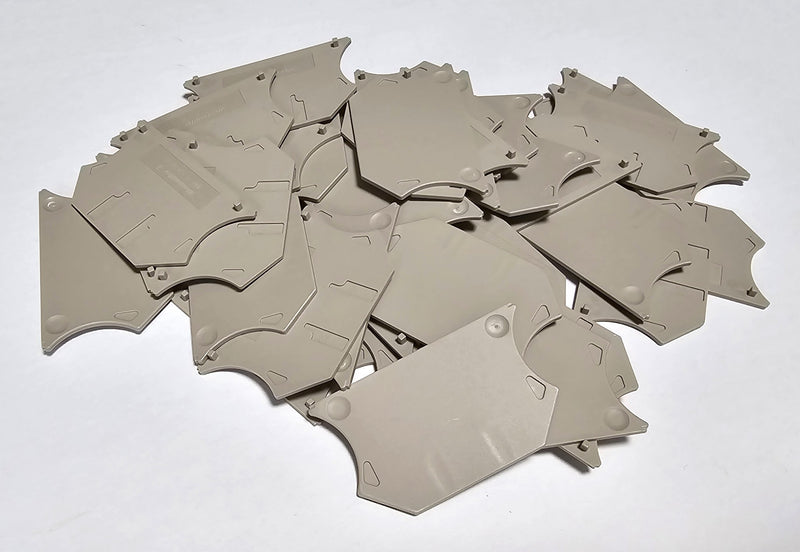 Weidmuller WAP 2.5-10 ( Lot of 38 ) Tan Terminal Block End Plate Barrier - New