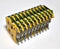 Entrelec M6/8P ( Lot of 11 ) Green / Yellow Ground Terminal Block - New
