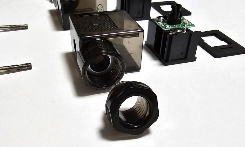 Solenoid 3-Wire DC Din Connector / Black ( Lot of 2 )  w/ LED indicator - New
