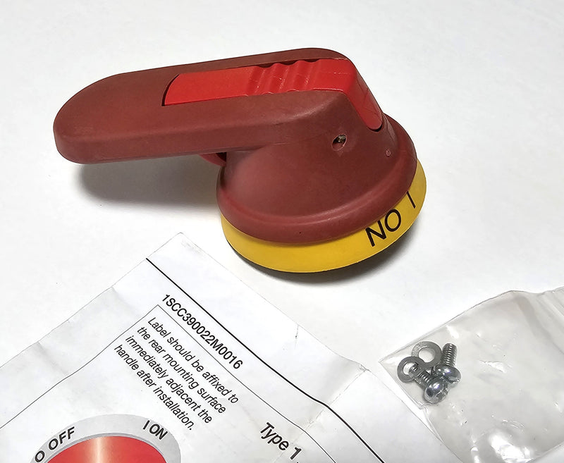 ABB OH Red / Yellow 4" Disconnect Handle - Lockable - New