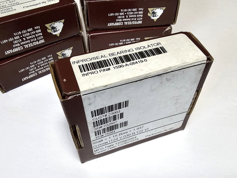 INPRO/SEAL 1590-A-08419-0 Bearing Isolator 1.15 Shaft 1.937 Bore - New / Sealed