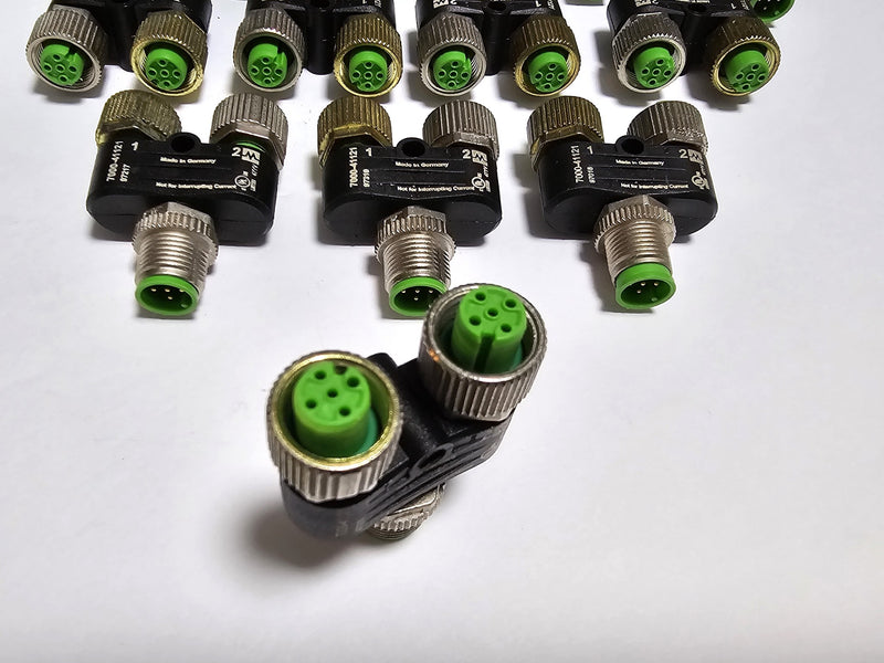 Murr Elektronik 7000-41121-0000000 ( Lot of 13 ) T Coupler I/O Splitter  - Used