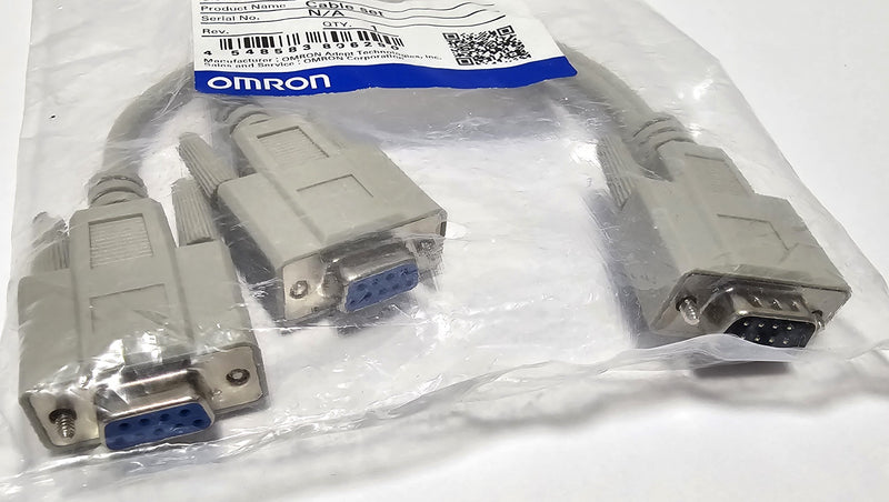 Omron / Adept 00411-000 DB9 Splitter Male to (2) Female Cable Set - New / Sealed