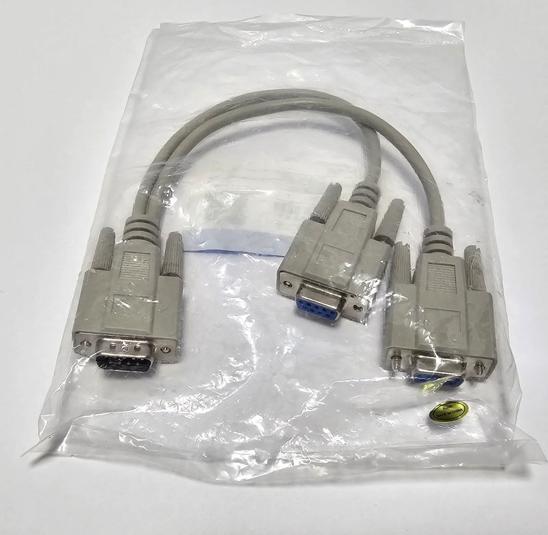 Omron / Adept 00411-000 DB9 Splitter Male to (2) Female Cable Set - New / Sealed
