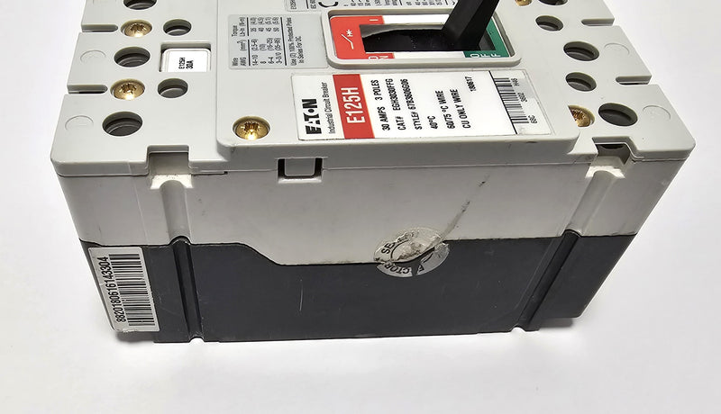 Eaton EGH3030FFG Molded Case Circuit Breaker 3-Pole 30A - Used - No Load Lugs
