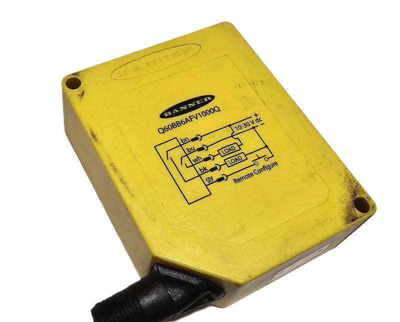 Banner Q60BB6AFV1000Q Photoelectric Sensor 10-30 VDC - Used
