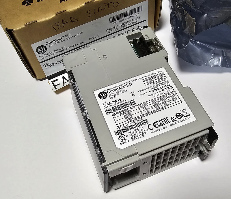 Allen Bradley 1769-OW16 Compact I/O Relay Output Module - CH10 / Not working