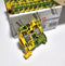 ABB Entrelec 1SNK510150R0000 Ground Green-Yellow Box of 20 Terminal Blocks - New