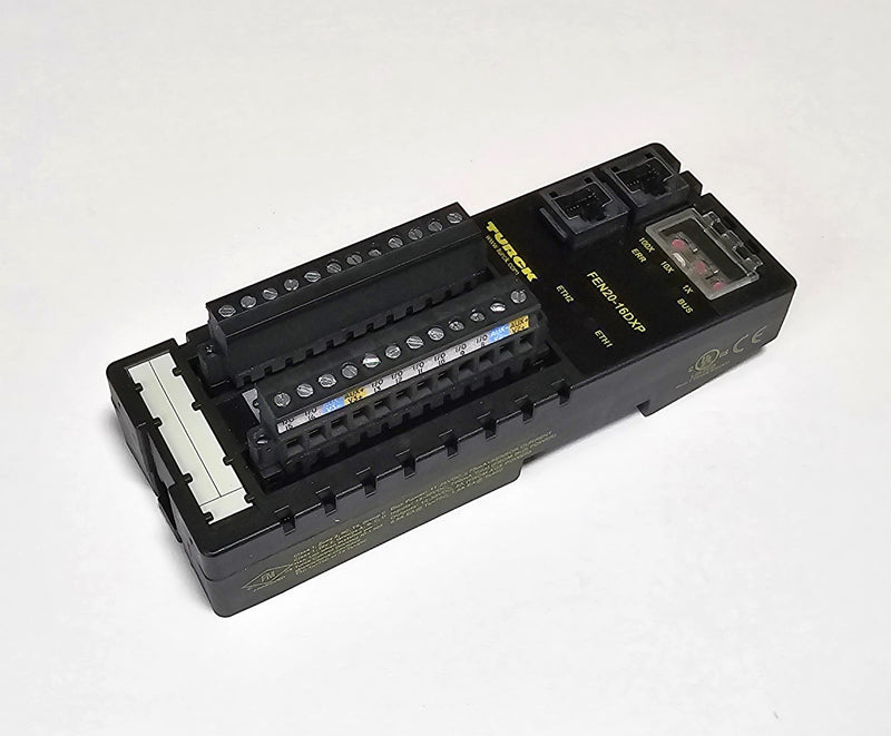 Turck FEN20-16DXP Compact IP20 Multiprotocol Ethernet I/O Station Modu ...