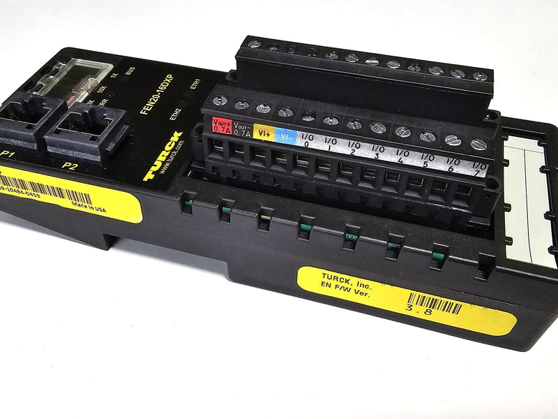 Turck FEN20-16DXP Compact IP20 Multiprotocol Ethernet I/O Station Modu ...
