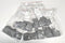 ABB / Entrelec 1SNA118368R1600 Pack/100 FEM 6 GRIS Terminal Block End Caps - New