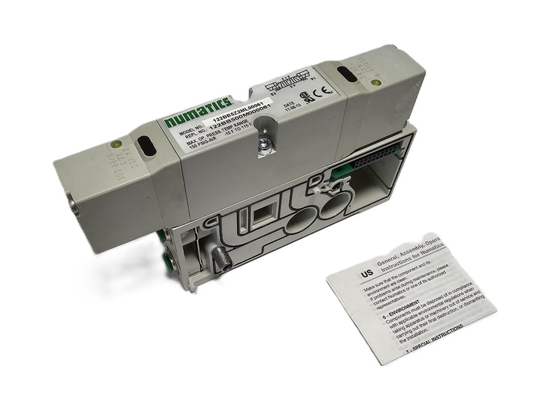 Numatics 122BB5Z2ML00061 Pneumatic Valve & Manifold Dual 24VDC Solenoid - New