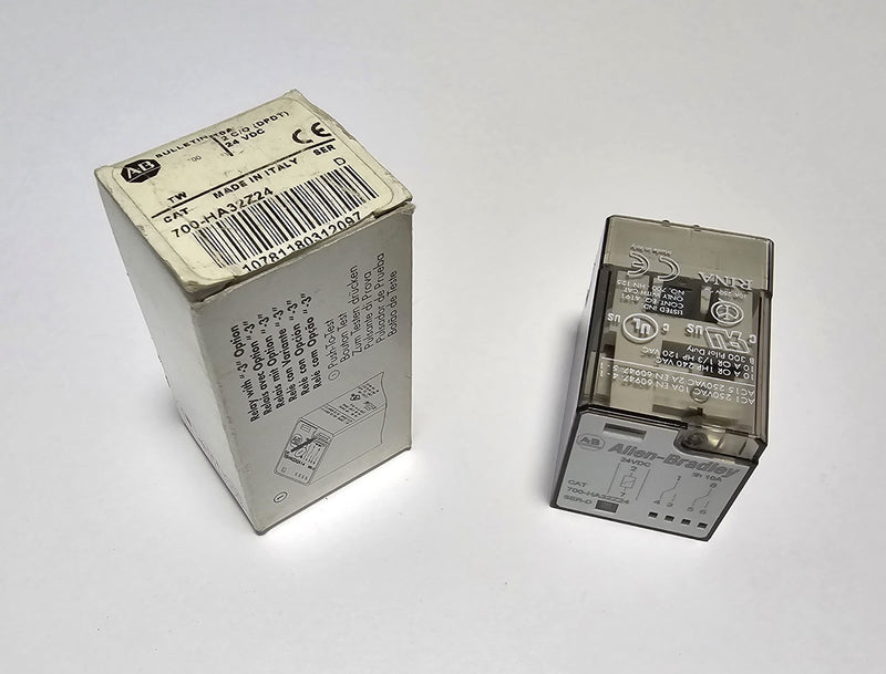 Allen Bradley 700-HA32Z24 Ser.D 24VDC Coil 10A 2 C/O ( DPDT ) Relay - New