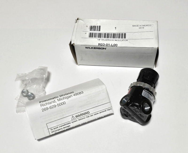 Wilkerson R03-01-L00 1/8" Pneumatic Regulator - New
