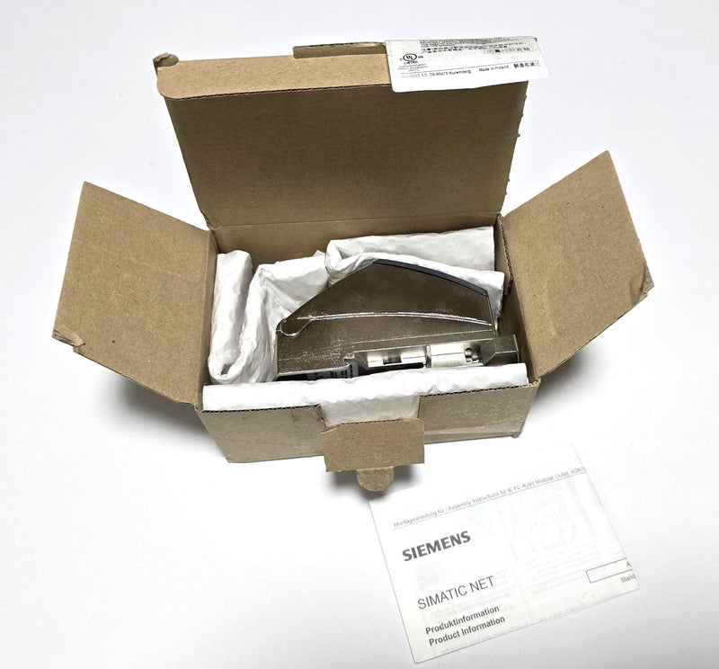 Siemens 6GK1901-1BE00-0AA2 Simatic Net RJ45 Modular Outlet 1GE Insert - New