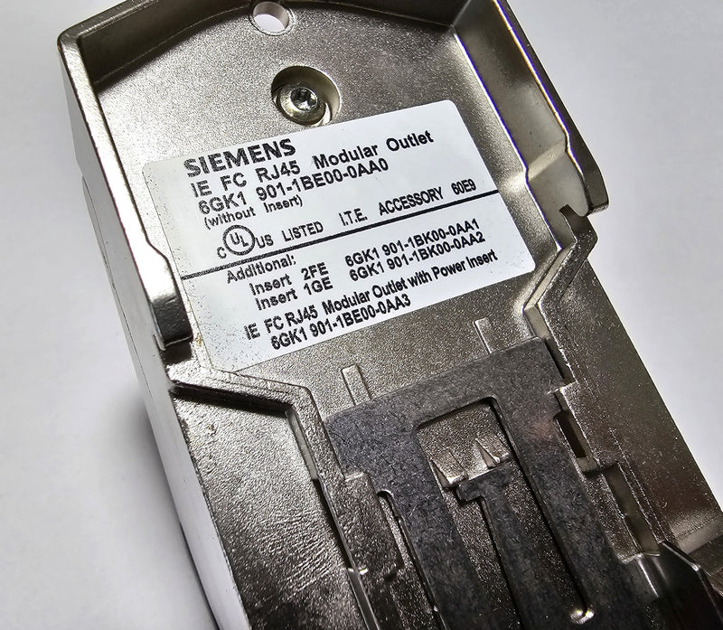 Siemens 6GK1 901-1BE00-0AA0 Simatic Net RJ45 Modular Outlet - New no Box