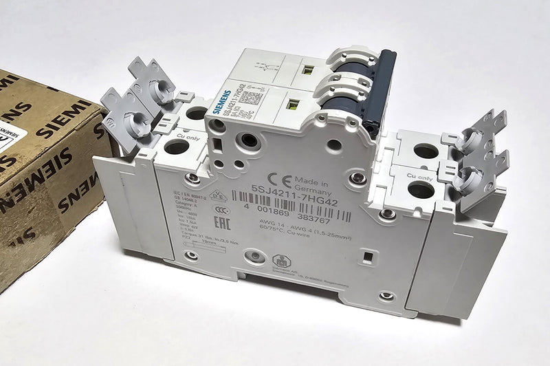 Siemens 5SJ4211-7HG42 Circuit Breaker 5A 2-Pole 480Y/277V - New