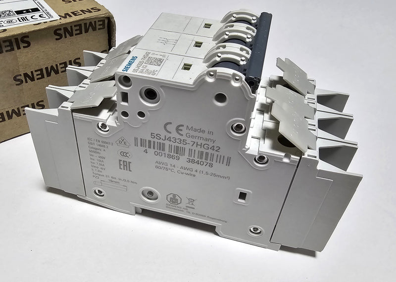 Siemens 5SJ4335-7HG42 Circuit Breaker 35A 3-Pole 480Y/277V - New