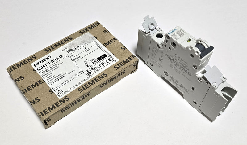 Siemens 5SJ4111-8HG42 Circuit Breaker 5A 1-Pole 277V - New