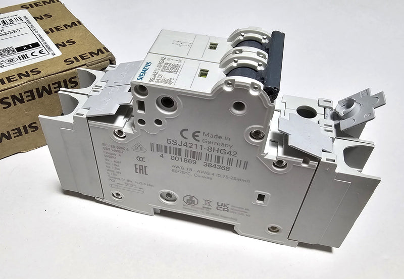 Siemens 5SJ4211-8HG42 Circuit Breaker 5A 2-Pole 480Y/277V - New