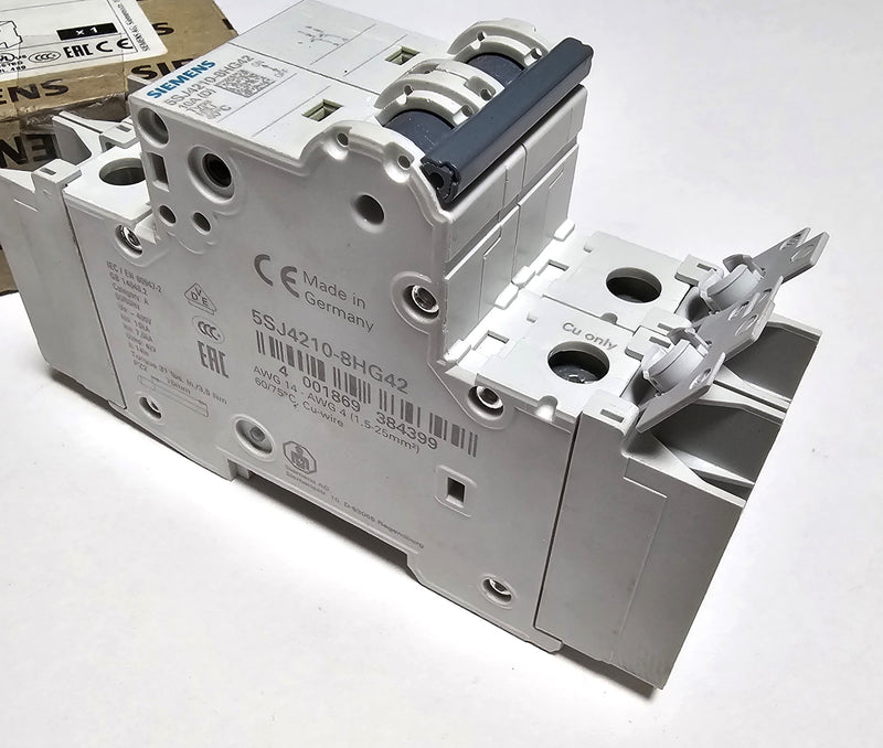 Siemens 5SJ4210-8HG42 Circuit Breaker 10A 2-Pole 480Y/277V - New
