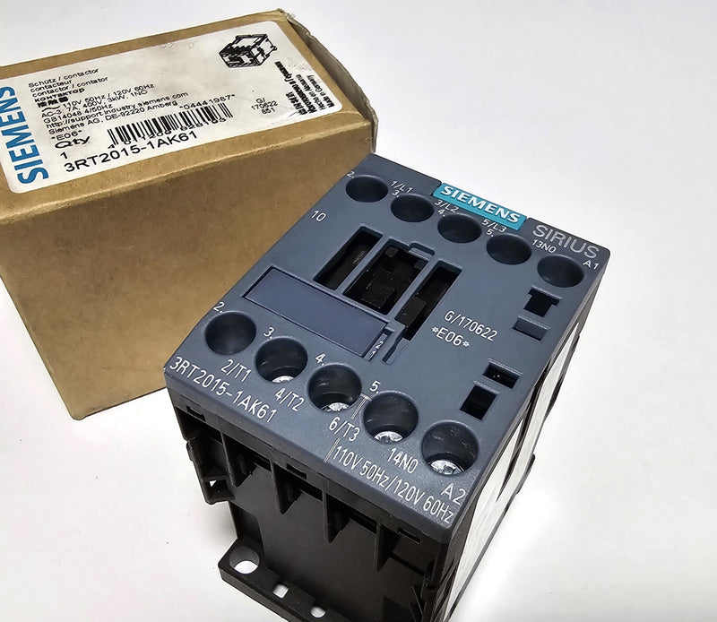 Siemens 3RT2015-1AK61 120V Coil Contactor - New