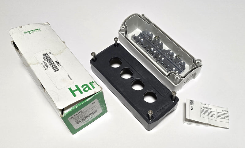 Schneider XALD04H7 4-Hole Control Box / Enclosure - New