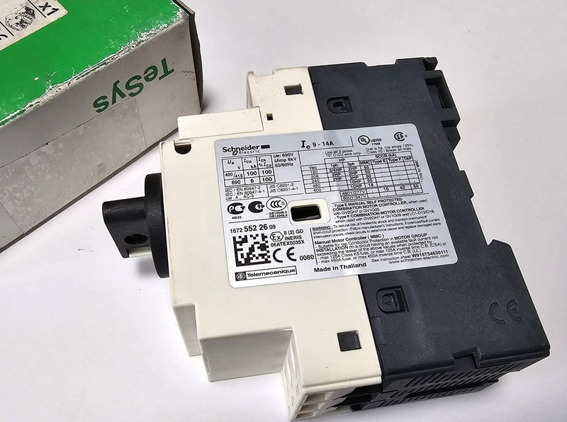 Schneider GV2 P16 Motor Control 9-14A Disconnect Circuit Breaker - New