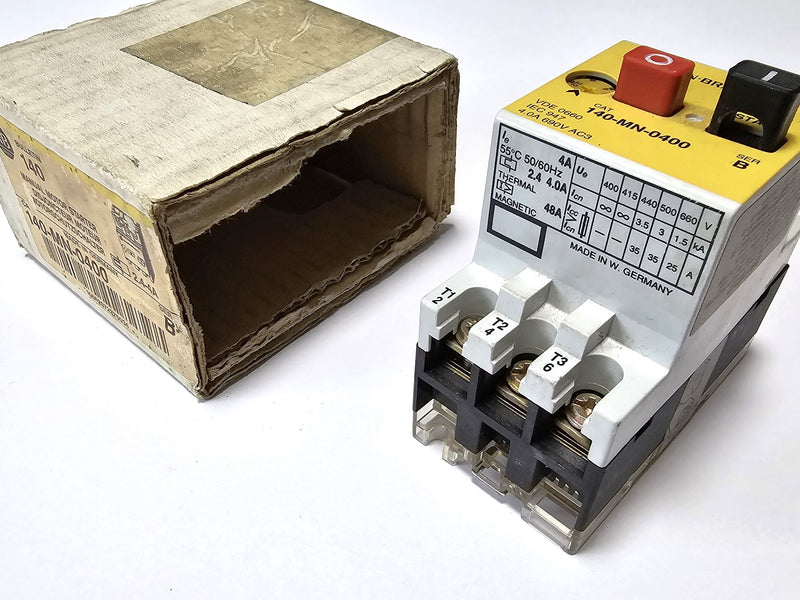 Allen Bradley 140-MN-0400 Ser.B 2.4-4A Manual Motor Starter - New
