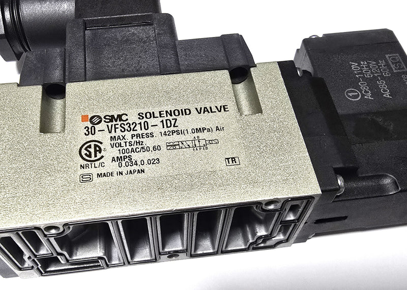SMC 30-VFS3210-1DZ Dual 120VAC Solenoid Pneumatic Valve - New