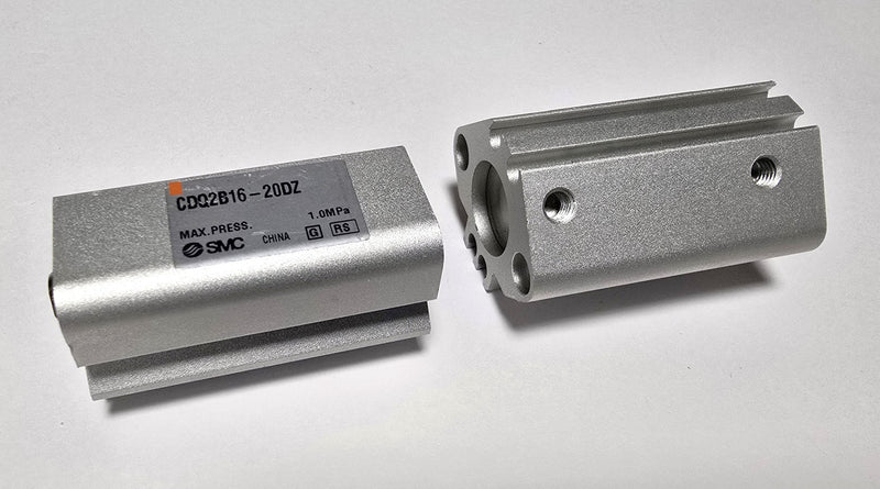SMC CDQ2B16-20DZ ( Lot of 2 ) Compact Cylinder 16mm Bore 20mm Stroke - New