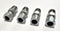 Parker F6X-4-4-S ( Lot of 4 ) Straight Triple-Lok 37° Flare JIC Tube Fittings
