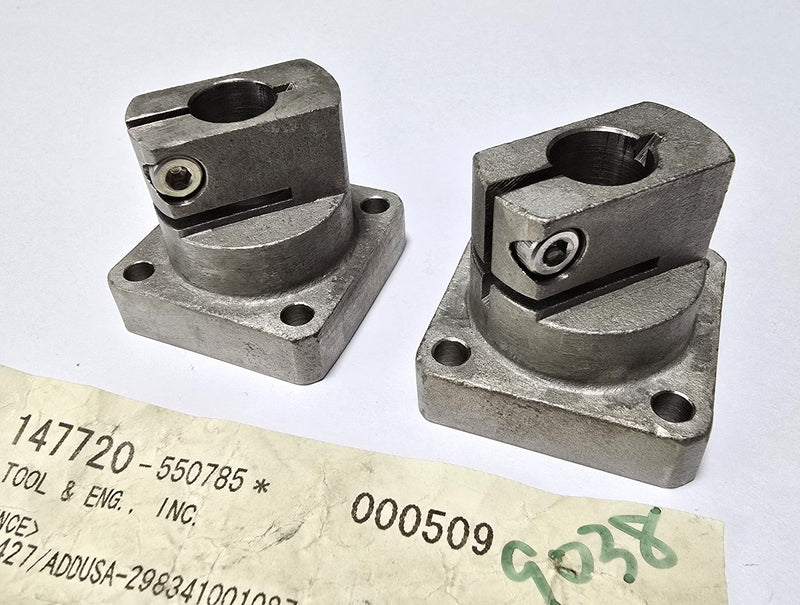 Misumi KLSM12 12mm Dia Clamp Type Stand Brackets - Lot of 2