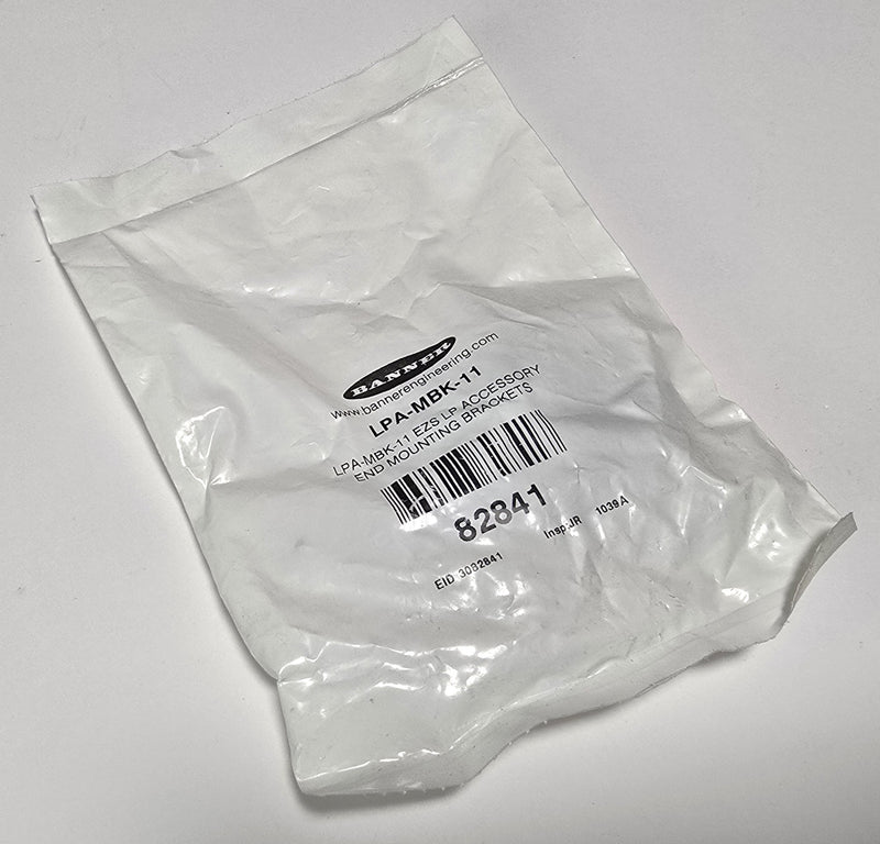 Banner LPA-MBK-11 EZ-Screen Low Profile 82841 End Mounting Bracket kit - New