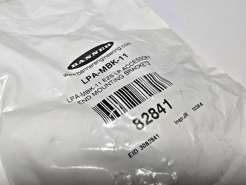 Banner LPA-MBK-11 EZ-Screen Low Profile 82841 End Mounting Bracket kit - New