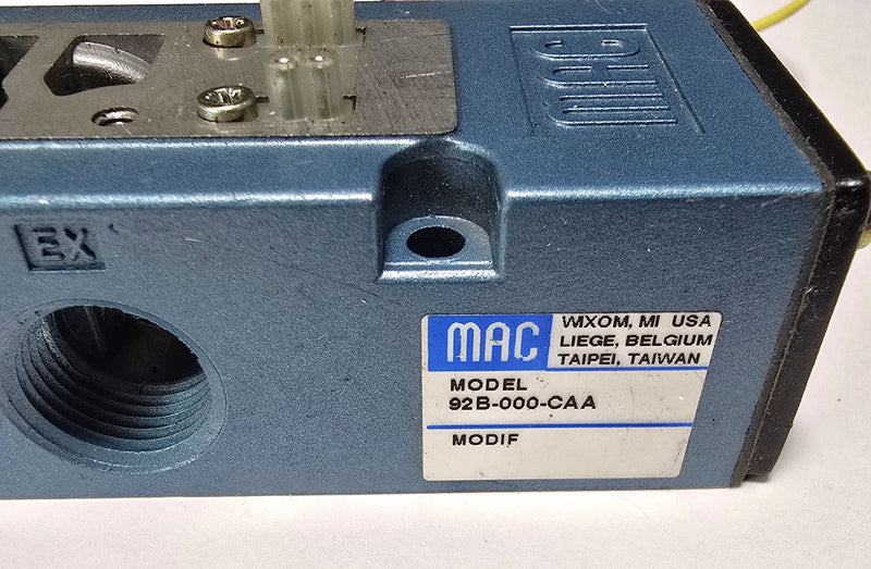 MAC 92B-000-CAA Pneumatic Valve Manifold - New