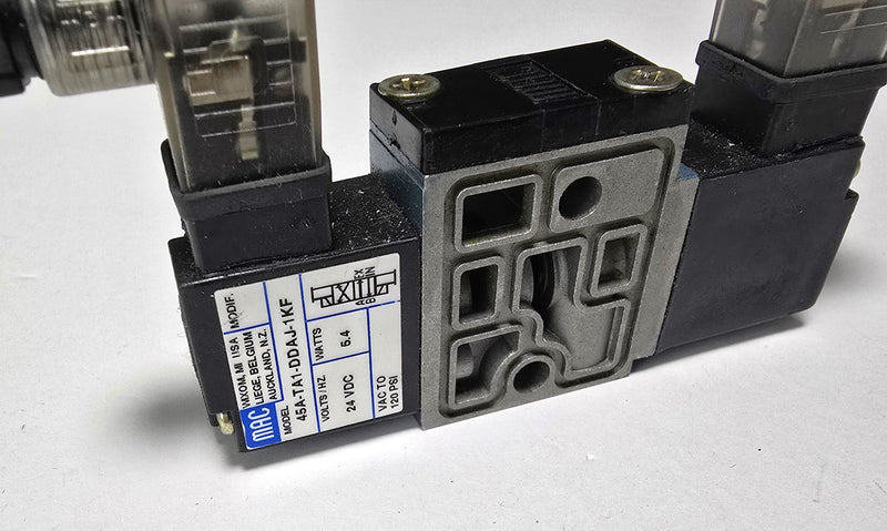 MAC 45A-TA1-DDAJ-1KF Dual 24VDC Solenoid Valve Assembly