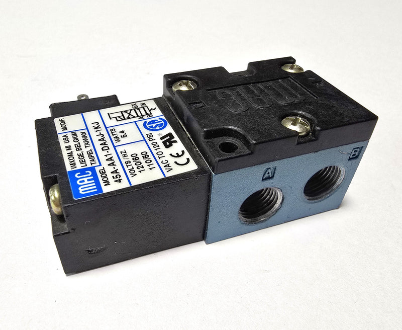 MAC 45A-AA1-DAAJ-1KJ 120VAC Pneumatic Solenoid Valve Assembly