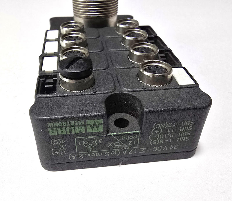 Murr 3827762 8-Port I/O M8 3-Pin Distribution Block - New