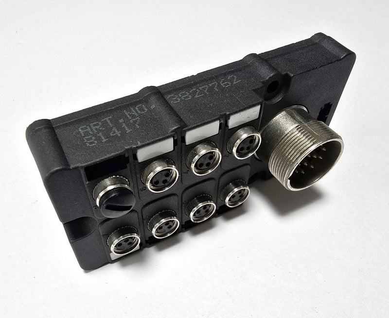 Murr 3827762 8-Port I/O M8 3-Pin Distribution Block - New