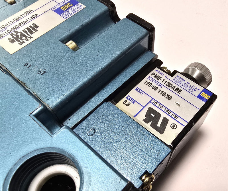 MAC 6211C-111-PM-113DA & PME-113DABE Solenoid Valve