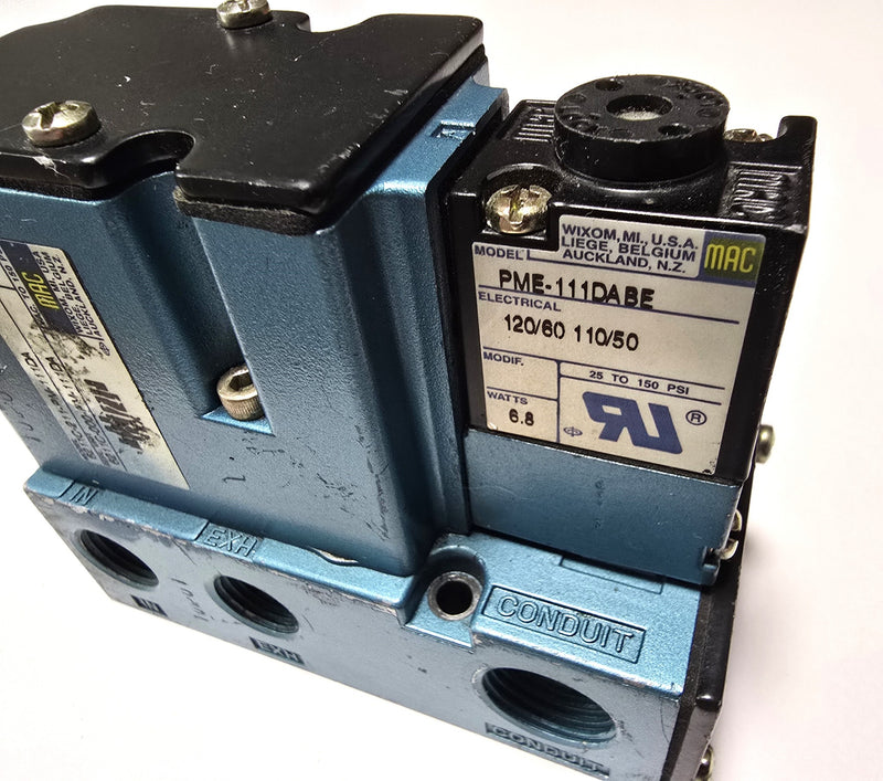 MAC 6211C-211-PM-111DA & PME-111DABE Solenoid Valve
