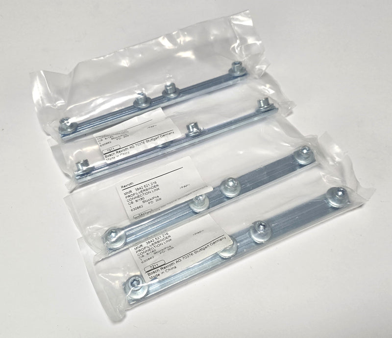 Bosch Rexroth 3842.521.216 ( Lot of 4 ) Profilverbinder CS 8/180 Connection Link