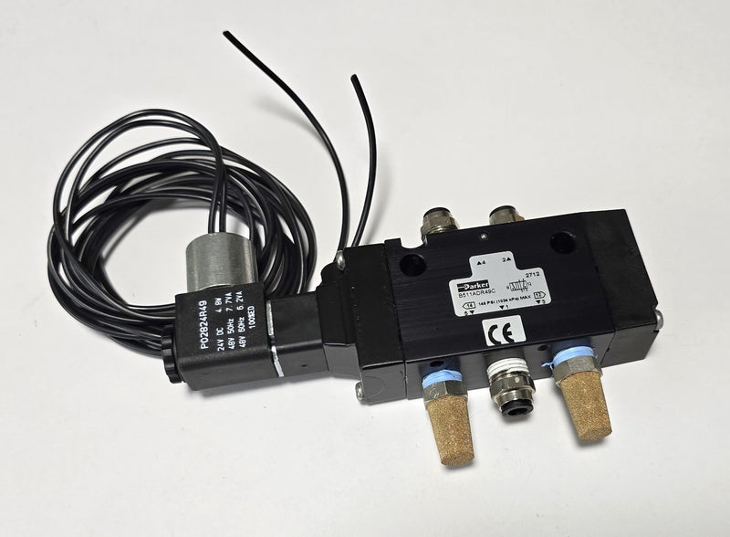 Parker B511ADR49C Pneumatic 24VDC Solenoid Valve - New
