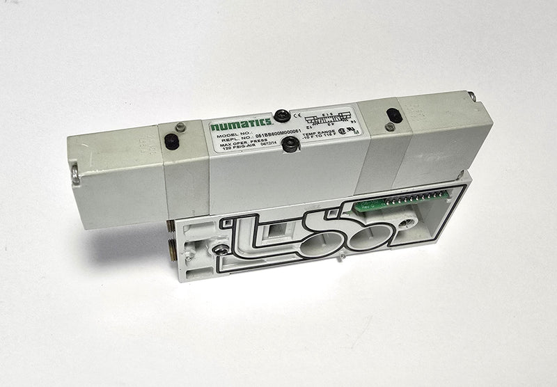 Numatics 051BB600M000061 Dual 24VDC Solenoid Pneumatic Valve - Manifold - Gasket