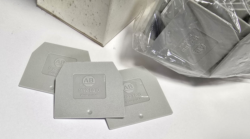 Allen Bradley 1492-EB10 Gray Terminal Block End Barriers ( Lot of 50 ) - New